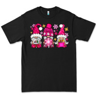 Black Pink Christmas winter gnomes Premium Tee - NancyCooperArtShop
