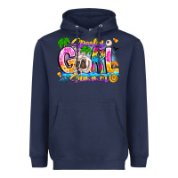 Navy spooky girl summer Heavyweight Hoodie - CowhideDigitalArt