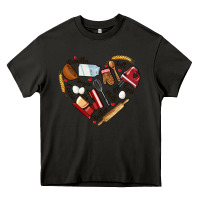Asphalt bake tools hearts Heavy Core Tee - NancyCooperArtShop