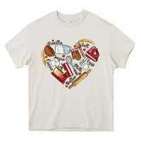 Bake Tools Hearts Heavy Core Tee | Teevron