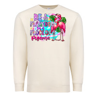 Sandshell bea flamingo in a flock of pigeons Premium Sweatshirt - CowhideDigitalArt