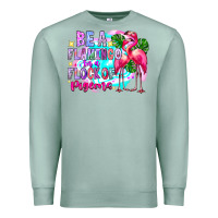 Seafoam bea flamingo in a flock of pigeons Premium Sweatshirt - CowhideDigitalArt