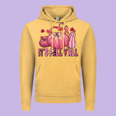 Its Fall Yall Vintage Hoodie Designed By Texasbilliewilder