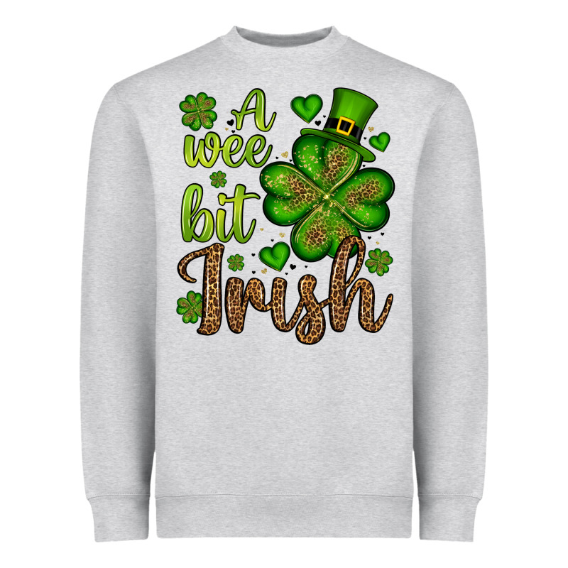 St. Patrick's A Wee Bit Irish Heavyweight Sweatshirt by OliviaCreatesArt | Teevron
