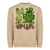 Mushroom St. Patrick's A wee bit irish Heavyweight Sweatshirt - OliviaCreatesArt