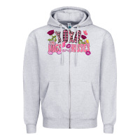 Heather Grey Xoxo Hugs And Kisses Valentine's Day Zipper Hoodie - FaDigitalArtStudio