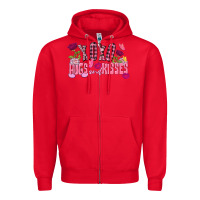 Red Xoxo Hugs And Kisses Valentine's Day Zipper Hoodie - FaDigitalArtStudio