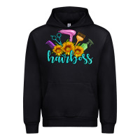 Black hairboss western sunflowers hairdresser Urban Hoodie - Artiststas