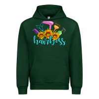 Forest Green hairboss western sunflowers hairdresser Urban Hoodie - Artiststas