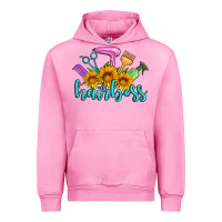 Fuchsia Pink hairboss western sunflowers hairdresser Urban Hoodie - Artiststas