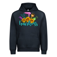Navy hairboss western sunflowers hairdresser Urban Hoodie - Artiststas
