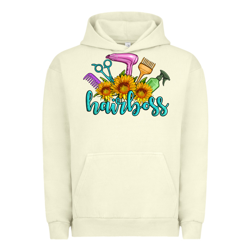 Hairboss Western Sunflowers Hairdresser Urban Hoodie by Artiststas | Teevron