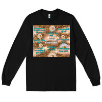 Black daily reminders Long Sleeve Tee - TumblerDesignByShophia