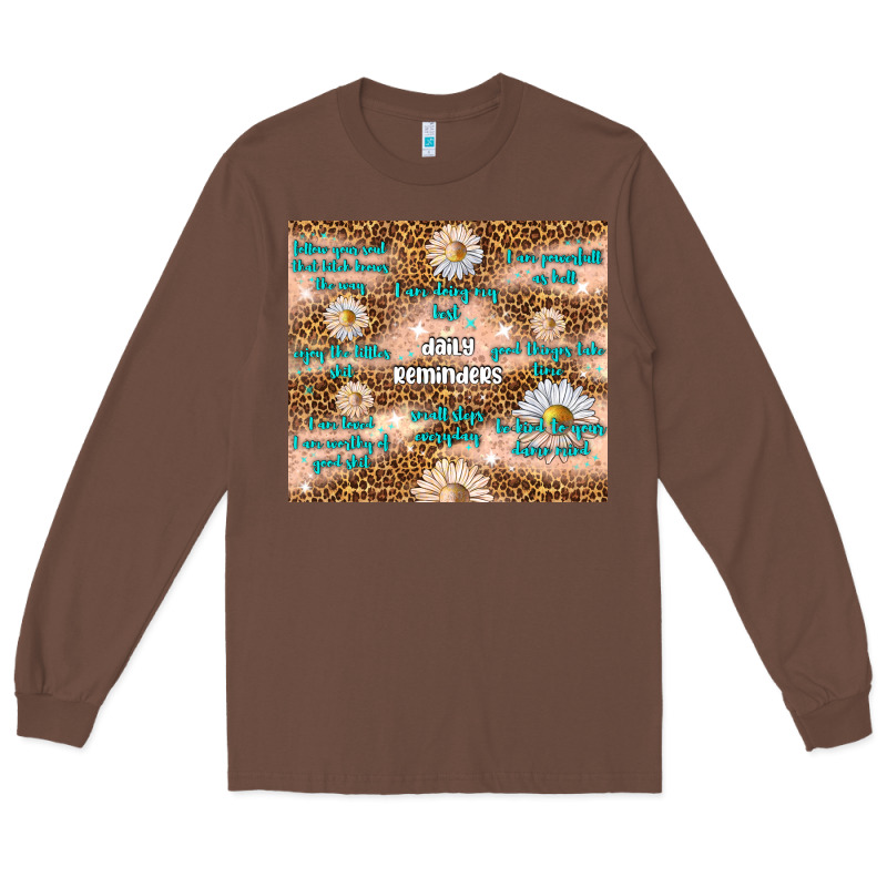 Daily Reminders Long Sleeve Tee by TumblerDesignByShophia | Teevron