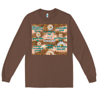 Chestnut daily reminders Long Sleeve Tee - TumblerDesignByShophia