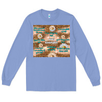 Colony Blue daily reminders Long Sleeve Tee - TumblerDesignByShophia