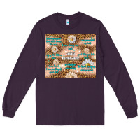 Plum daily reminders Long Sleeve Tee - TumblerDesignByShophia