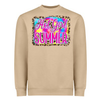 Mushroom Hot Girl Summer Tie Dye Leopard Heavyweight Sweatshirt - CowCowDesign