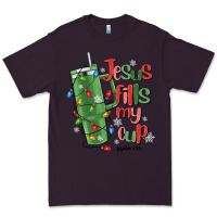 Plum jesus fills my cup psalm 25 5 Premium Tee - MaliasSmallBusiness