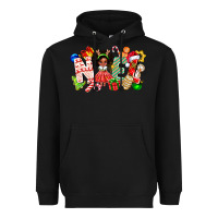 Black Noel Afro Girl Baby Heavyweight Hoodie - CowhideDigitalArt
