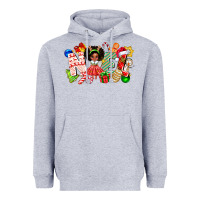 Heather Grey Noel Afro Girl Baby Heavyweight Hoodie - CowhideDigitalArt