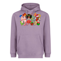 Lavender Noel Afro Girl Baby Heavyweight Hoodie - CowhideDigitalArt