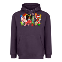 Plum Noel Afro Girl Baby Heavyweight Hoodie - CowhideDigitalArt
