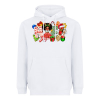 White Noel Afro Girl Baby Heavyweight Hoodie - CowhideDigitalArt
