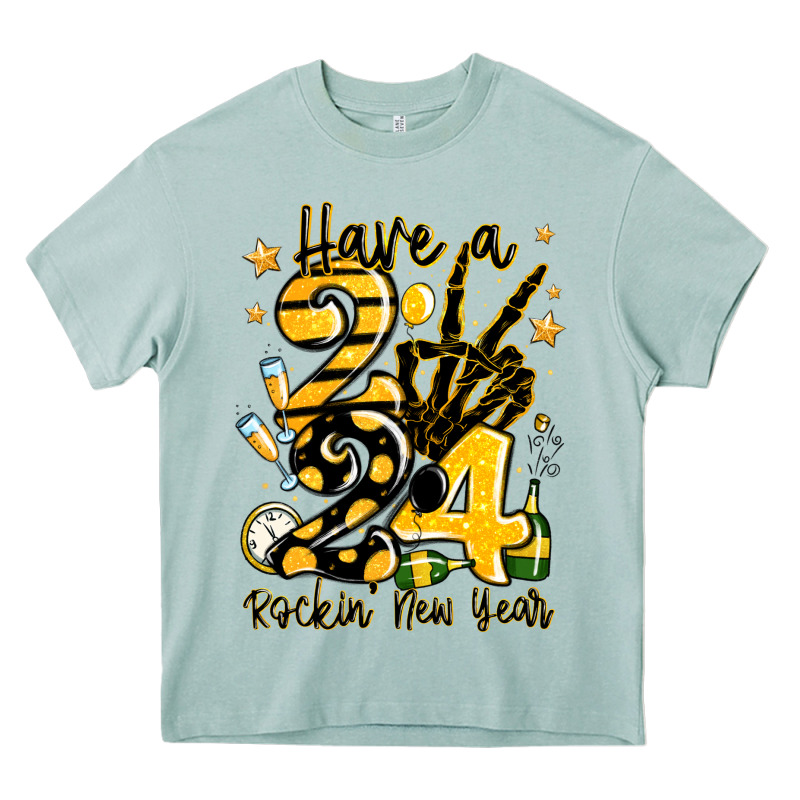 Have Rockin' New Year 2024 Heavy Core Tee by MaliasSmallBusiness | Teevron