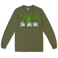 Army Green st patricks gnomes Long Sleeve Tee - Jasminsmagicworld