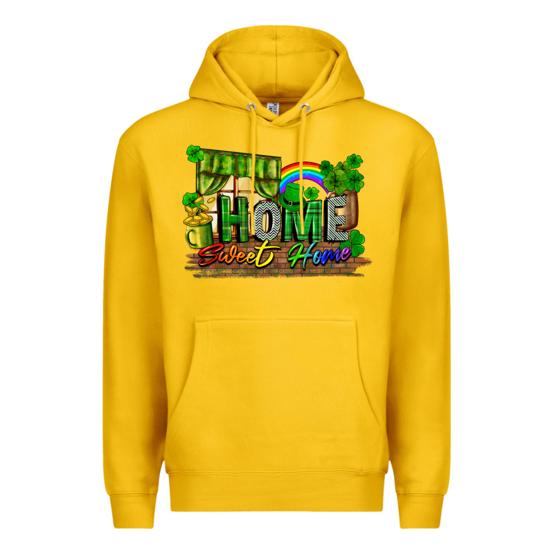 Home Sweet Home St. Patricks Day Premium Hoodie by FaDigitalArtStudio | Teevron