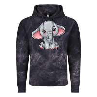 Cloud Black elephant Vintage Hoodie - texasbilliewilder
