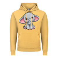 Vintage Mustard elephant Vintage Hoodie - texasbilliewilder