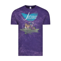 Cloud Purple The Jetsons Ship Vintage Tee - tuanDangUi