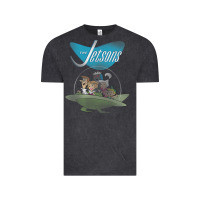 Vintage Black The Jetsons Ship Vintage Tee - tuanDangUi
