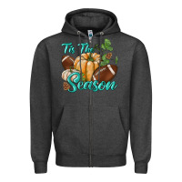 Charcoal Heather tis the season Zipper Hoodie - BundleAndBundleShop
