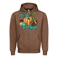Chestnut tis the season Zipper Hoodie - BundleAndBundleShop