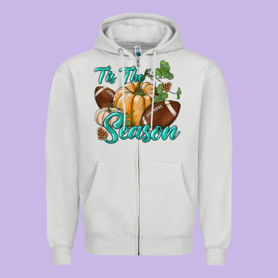 Tis The Season Zipper Hoodie Designed By Bundleandbundleshop
