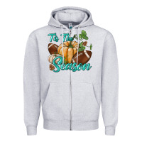 Heather Grey tis the season Zipper Hoodie - BundleAndBundleShop