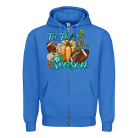 True Royal tis the season Zipper Hoodie - BundleAndBundleShop