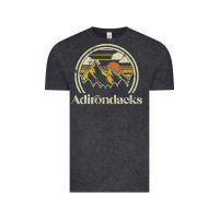 Vintage Black Adirondacks Mountains New York Vintage Hiking Camp Vintage Tee - tuanDangUi