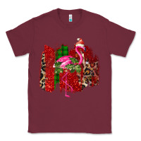 Burgundy Christmas Flamingo Classic Tee - Bettercallsaul