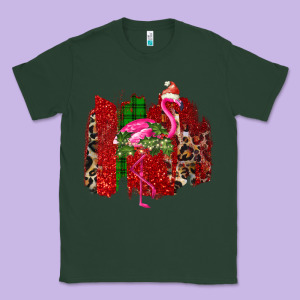 Christmas Flamingo Classic Tee Designed By Bettercallsaul
