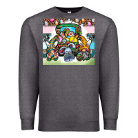 Charcoal Heather easter Premium Sweatshirt - CowhideDigitalArt