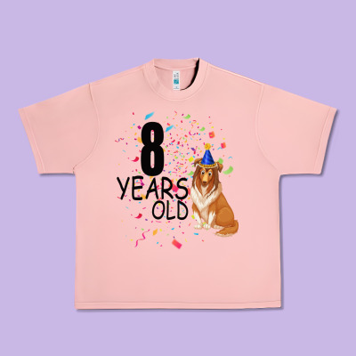 8 Years Old Black Urban Heavy Tee Designed By Bettercallsaul