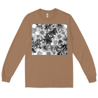 Toasted Coconut black and white floral Long Sleeve Tee - TumblerDesignByShophia