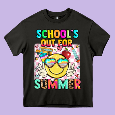 School's Out For Summer Heavy Core Tee Designed By Jahusdesignshop
