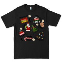 Black Merry Christmas Premium Tee - MaliasSmallBusiness