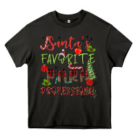 Asphalt santa's favorite para professional Heavy Core Tee - MaliasSmallBusiness