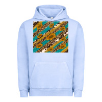Pigment Grape Ice leopard cowhide  leather sunflowers Urban Hoodie - Artiststas